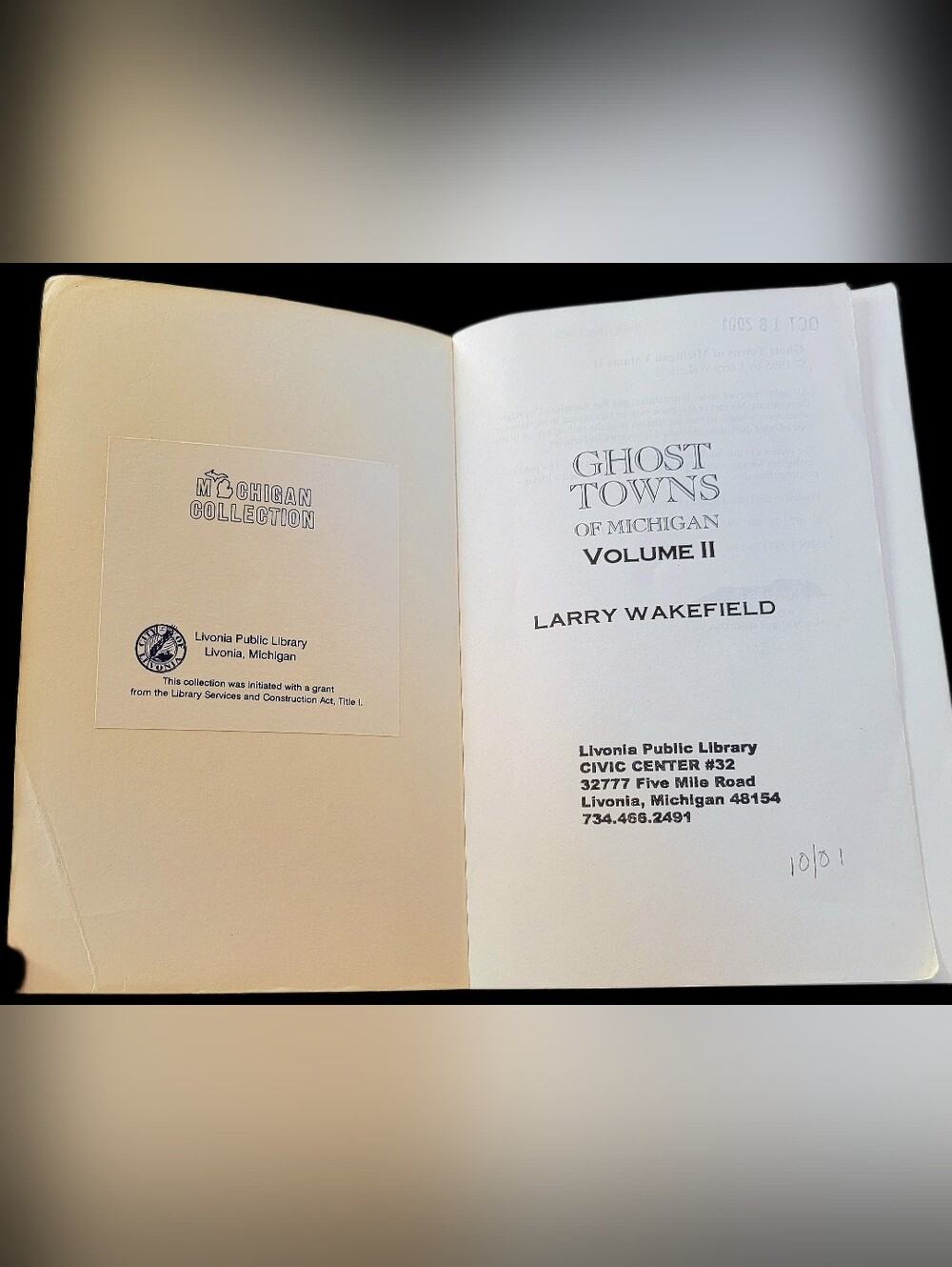Ghost Towns of Michigan Vol. II by Larry Wakefield - Blue Cover - Picture 2 of 4